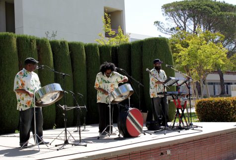 The Island Rhythms Steel Drums group performs at the Moorpark College Multicultural Day on Tuesday April 15