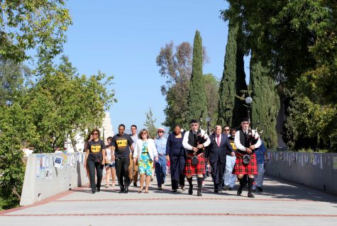 The opening parade at the start of Moorpark College's Multicultural Day on Tuesday April 15.